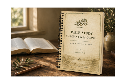 Bible Study Companion & Journal | 7 × 10 Coil-Bound Edition